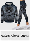 Cool Skull - Personalized Skull Hoodie and Leggings