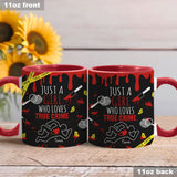 Just A Girl Who Loves True Crime - Personalized  Accent Mug