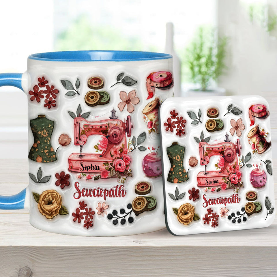 Sewciopath - Personalized Sewing Accent Mug