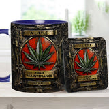 A Little High Maintenence - Personalized Weed Accent Mug