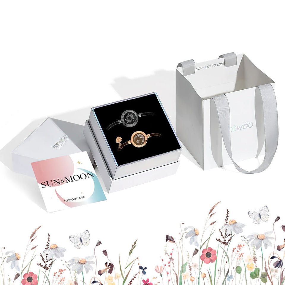 Sun And Moon Touch Vibrating Matching Bracelets - Couple Sun Moon Touch Matching Bracelets