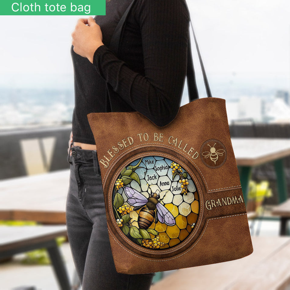 Blessed To Be Called Grandma/ Nana/ Mimi... - Personalized Grandma Tote Bag