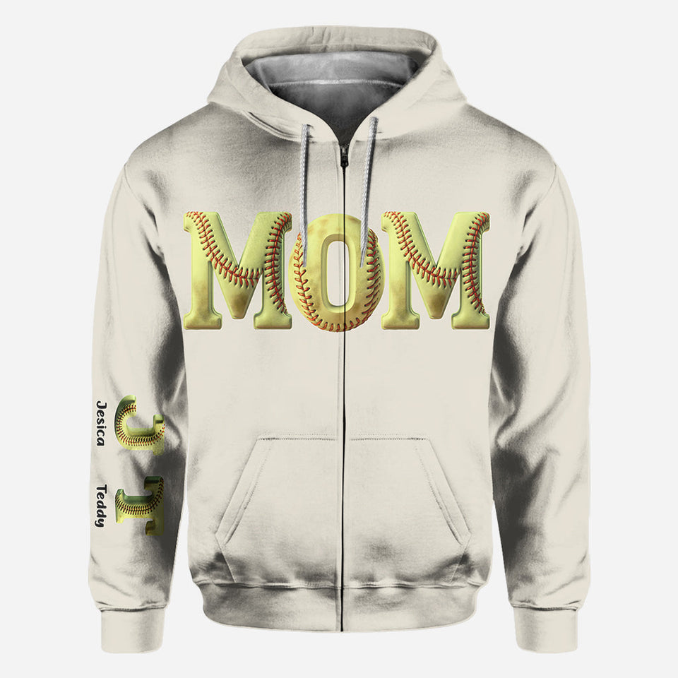 Solfball Mom - Personalized Softball All Over Shirt