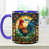 Stunning Roster - Personalized Chicken Accent Mug