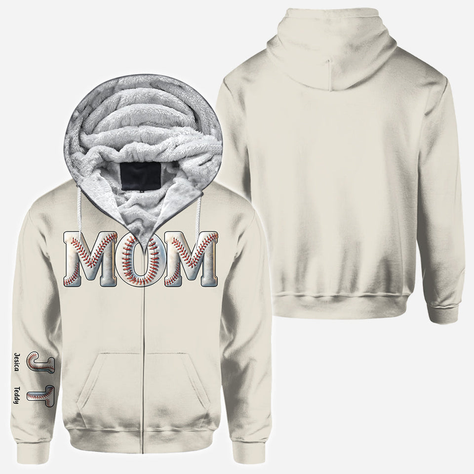 Baseball Mom - Personalized Baseball All Over Shirt