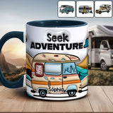 Seek Adventure - Personalized Camping Accent Mug