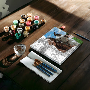 Custom Photo - Personalized Dog Paint By Numbers Kit