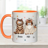 In My Dog/ Cat Mom Era - Personalized Cat Accent Mug