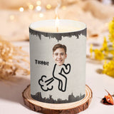 Fart Extinguisher - Gift for dad, grandma, grandpa, mom, uncle, aunt, son, daughter, brother, sister, granddaughter, grandson, husband, wife, boyfriend, girlfriend, friend - Personalized Candle With Wooden Lid