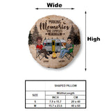 Happy Camper - Camping gift for husband, wife, boyfriend, boyfriend - Personalized Shaped Pillow