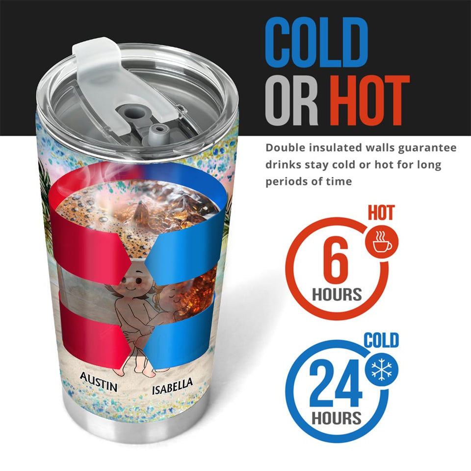 Just For You - Personalized Couple Tumbler