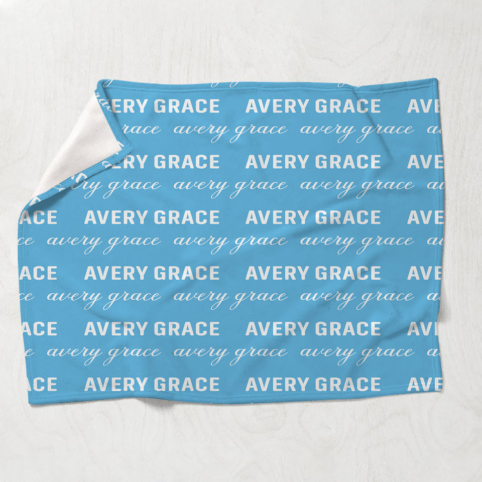Custom Name Pattern - Personalized grandson Blanket