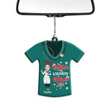 Santa's Favorite Nurse - Personalized Nurse Car Ornament
