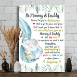 Love From Baby Bump - Personalized Mother Canvas And Poster