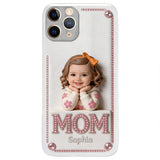 Mother's Day Gift, Custom From Any Photo - Personalized Mother 3D Embossed Leather Phone Case