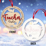 Teacher Mentor Chaos Coordinator - Personalized Teacher Ornament