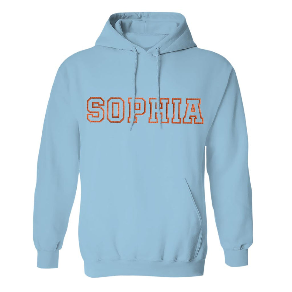 Custom Name - Personalized Step Mom Embroidered Hoodie