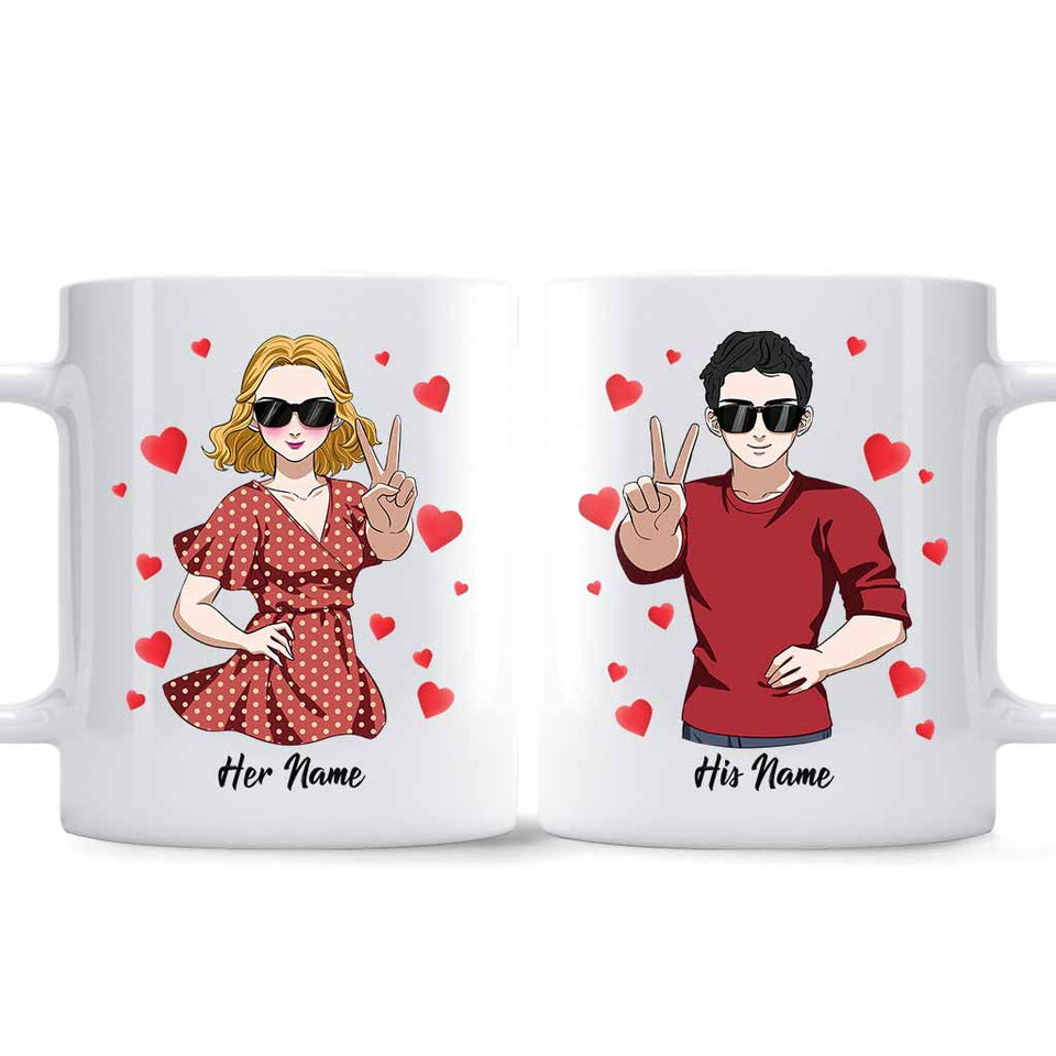 He Is My Favorite - Personalized Couple Mug