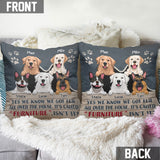 Yes We Know - Personalized Dog Throw Pillow