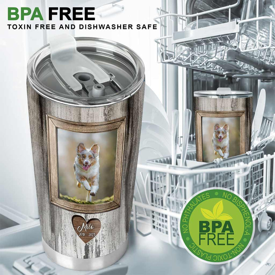 Those We Love Don't Go Away - Personalized Dog Tumbler