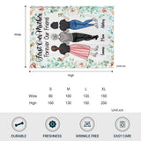 First My Mother Forever My Friend - Personalized Mother's Day Mother Blanket