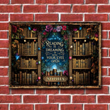 Reading is Dreaming - Personalized Book Rectangle Metal Sign