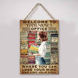 Welcome To My Office - Sewing Personalized Rectangle Metal Sign