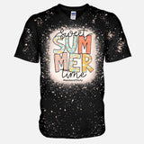Sweet Summer Time - Personalized Teacher Handmade Bleached Shirts