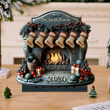 Hanging Stocking - Personalized Family 1 Layered Big Freestanding