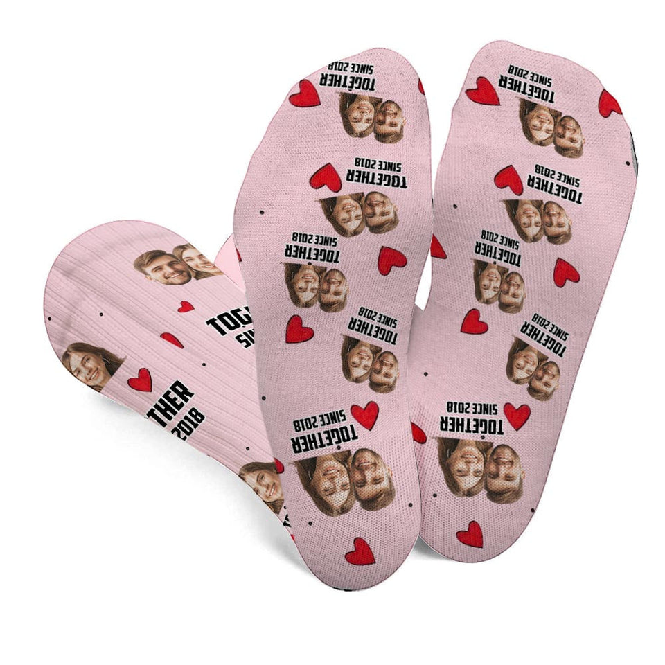 You Are My Missing Piece - Personalized Couple Socks