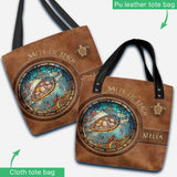 Stained Glass Turtle - Personalized Turtle Tote Bag