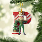 Merry Christmas Alphabet - Personalized Kid Ornament