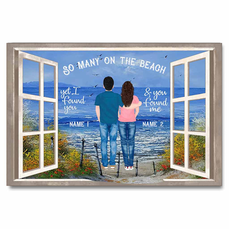 So Many On The Beach - Sea Lover Personalized Poster