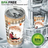 I Fall In Love All Over Again - Personalized Fall Couple Tumbler
