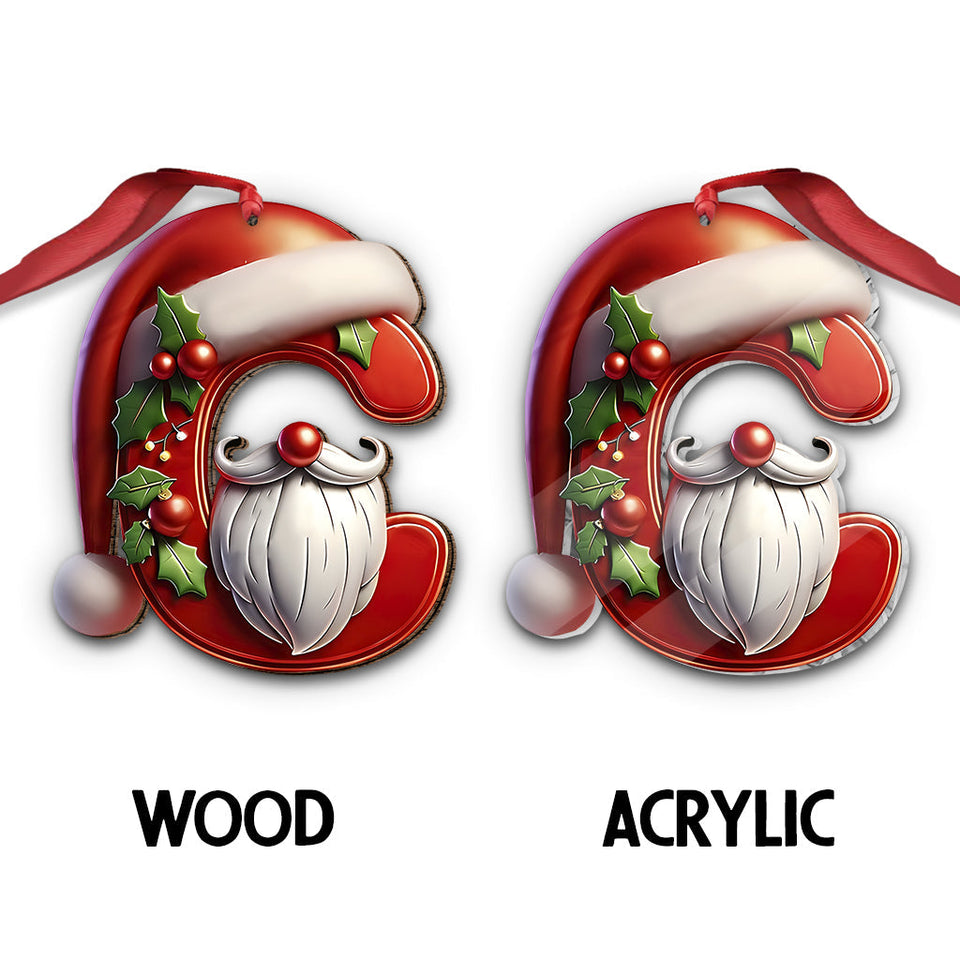 Cute Santa Claus Letter - Personalized Family Ornament