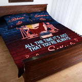 Because I Love You - Personalized Couple Quilt Set