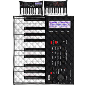 Digital Piano - Piano Quilt Bed Set