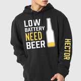 Low Battery Need Beer - Personalized Beer All Over Shirt