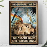 Into The Forest We Go - Camping Poster