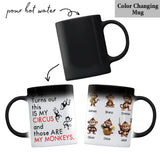 Mother's Monkeys in Circus - Personalized Mother Mug