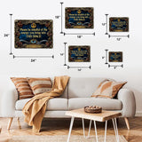 Check Your Energy - Personalized Hippie Cut Metal Sign