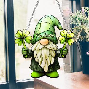 Lucky - Personalized Saint Patrick's Day Window Hanging Suncatcher Ornament