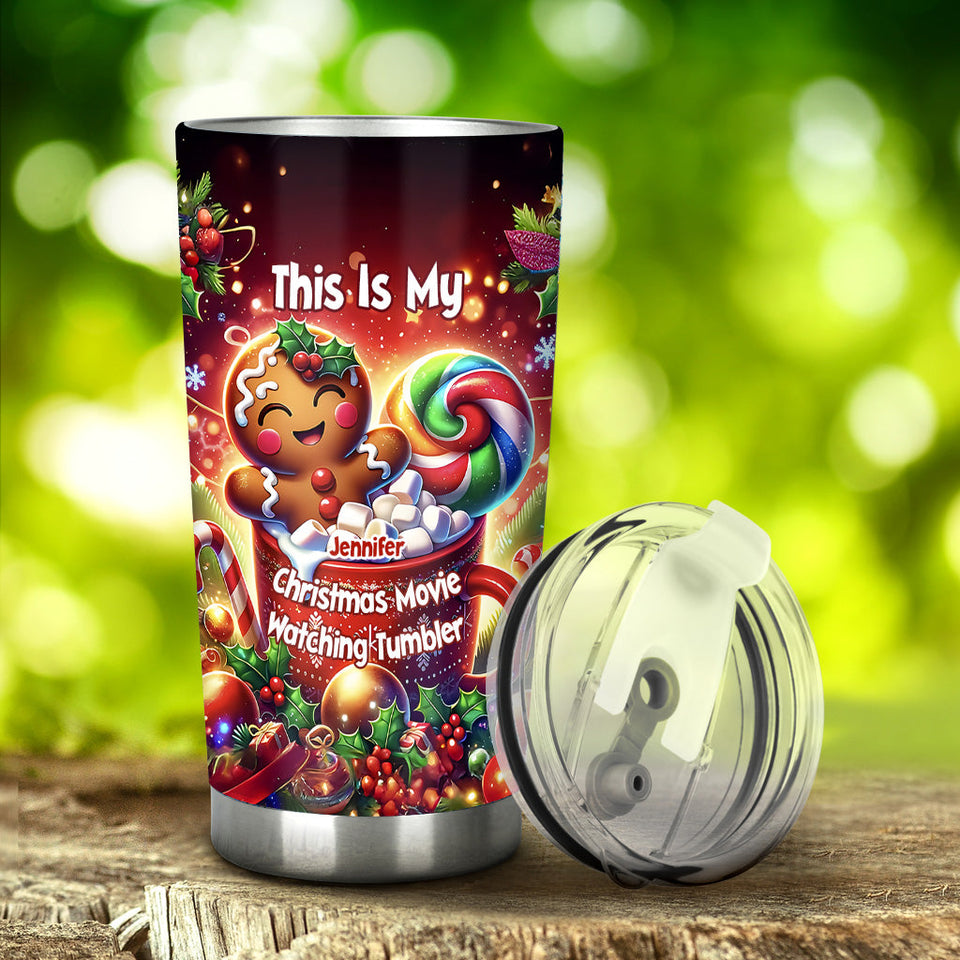 Movie Watching Tumbler - Personalized Tumbler