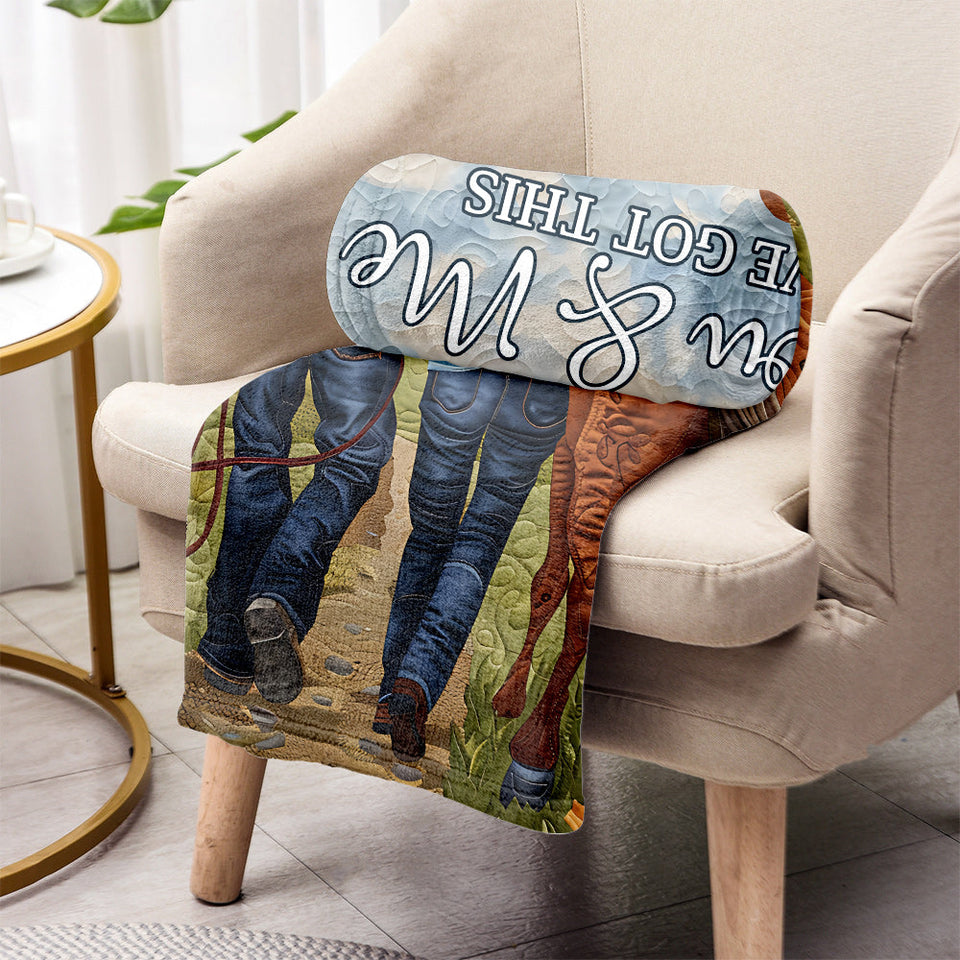 You and Me We Got This - Personalized Horse Blanket