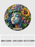 My Garden - Personalized Gardening Round Metal Sign