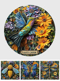 Beautiful Garden - Personalized Gardening Round Metal Sign