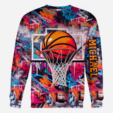 Cool Basketball Design - Personalized Basketball All Over Shirt