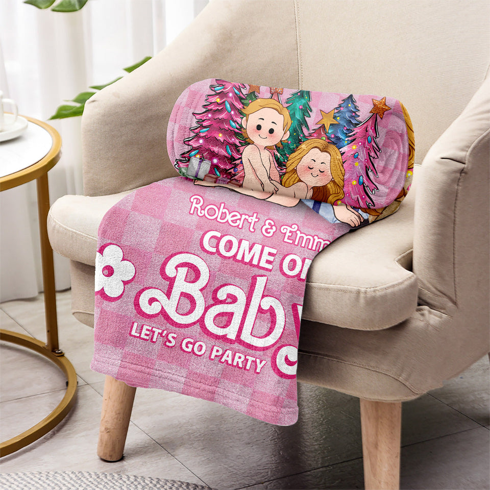 Come On Hubby Wifey Baby - gift for boyfriend, husband, wife, girlfriend - Personalized Blanket