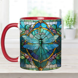 Beautiful Dragon Fly - Personalized Dragonfly Accent Mug