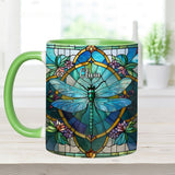 Beautiful Dragon Fly - Personalized Dragonfly Accent Mug